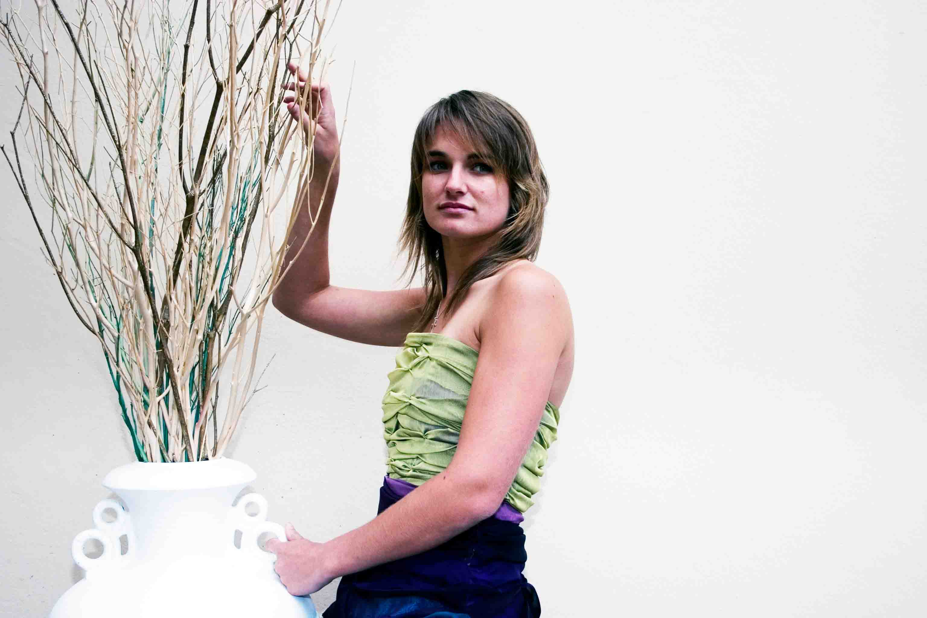 Ruth in Green and Blue
